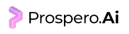 The small pink and black Prospero.Ai logo.